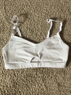 Gymshark White Seamless Lightweight Bralette